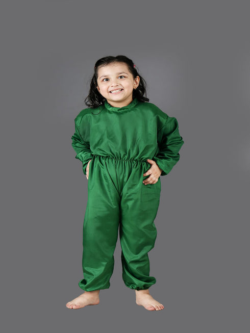 BookMyCostume Green Jumpsuit Plant Kids & Adult Fancy Dress Costume